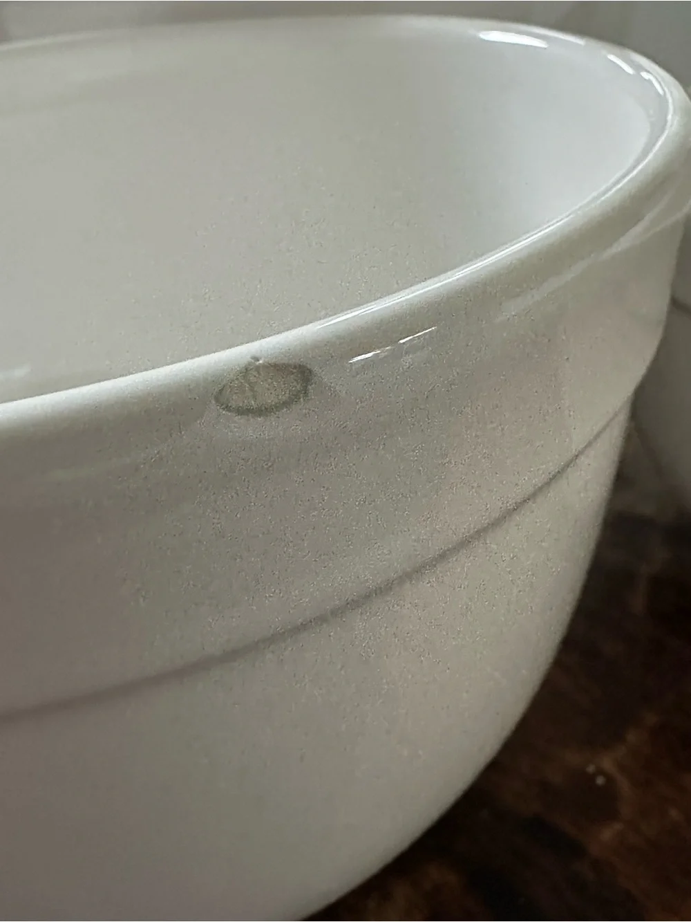 Crate&Barrel White Ceramic Nesting Mixing Bowl Set
